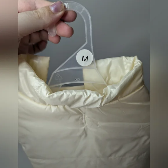 NWT Pawsitively Fun! Medium Cream/White Pet Jacket "Warm & Cozy Sherpa" - Picture 5 of 6